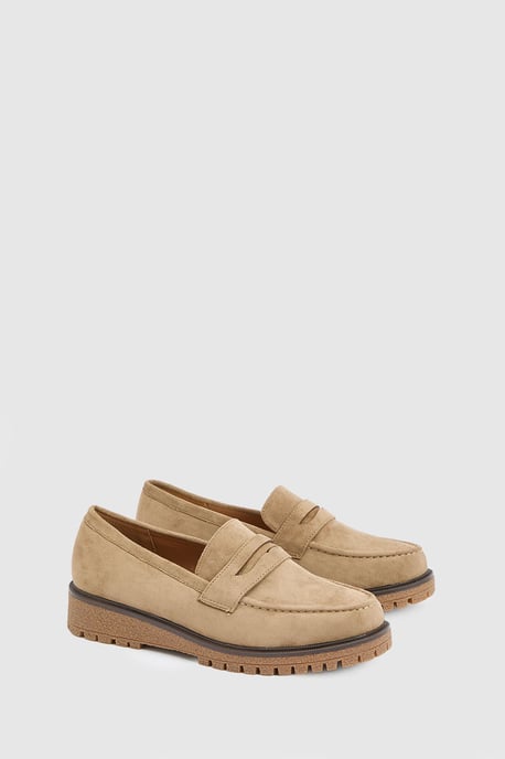 Sidnie Faux Suede Super Padded Loafers - Image 3