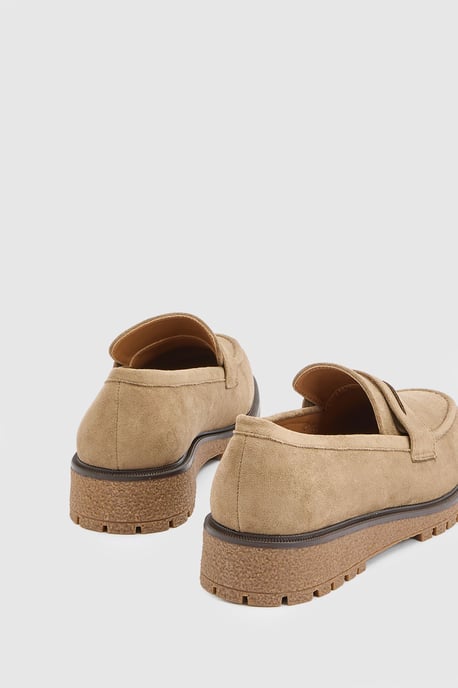 Sidnie Faux Suede Super Padded Loafers - Image 4