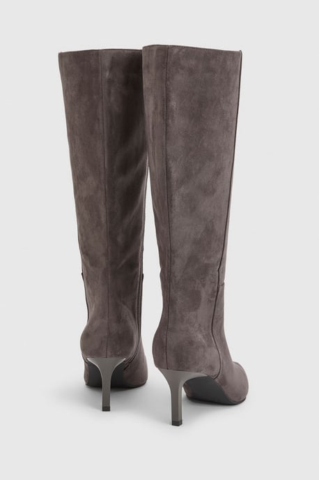 Stiletto Mid Height Knee High Boots - Image 4
