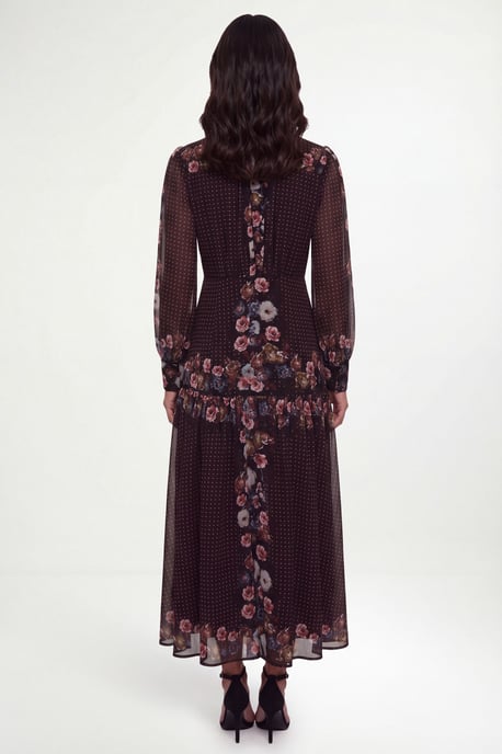 Floral Tiered Shirt Maxi Dress - Image 2