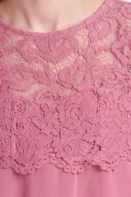 Petite Lace Overlay Midi Dress - Image 3