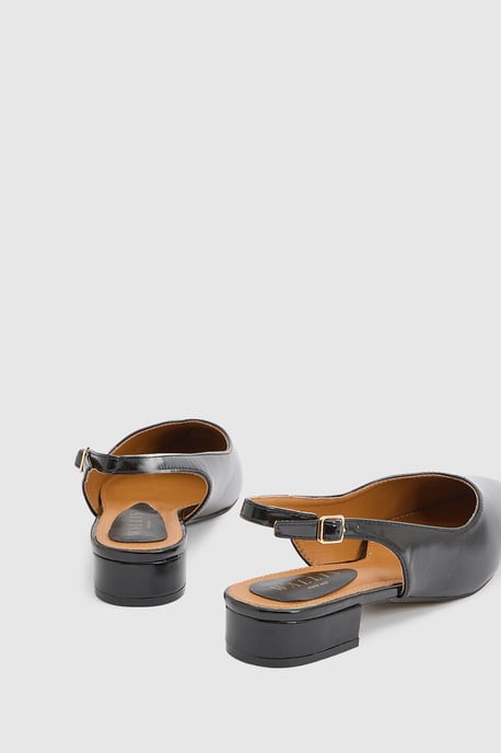 Isla Faux Leather Slingback Pointed Flats - Image 2