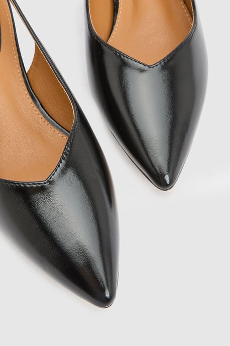Isla Faux Leather Slingback Pointed Flats - Image 3