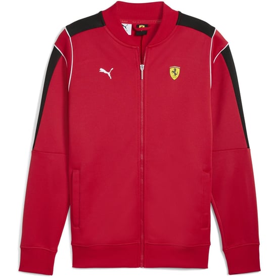 Men's Puma Ferrari Mt7 Track Jacket in Rosso Corsa - Image 1