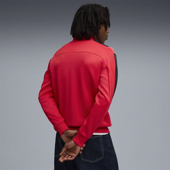 Men's Puma Ferrari Mt7 Track Jacket in Rosso Corsa - Image 4