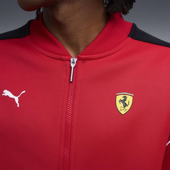 Men's Puma Ferrari Mt7 Track Jacket in Rosso Corsa - Image 6