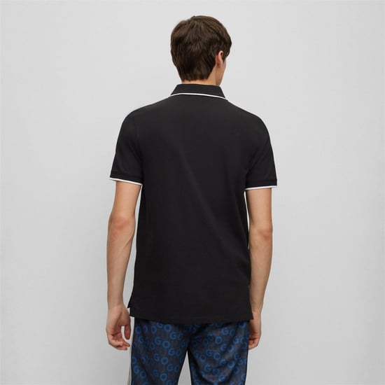 Men's Hugo Polo Shirt in Black 001 - Image 2