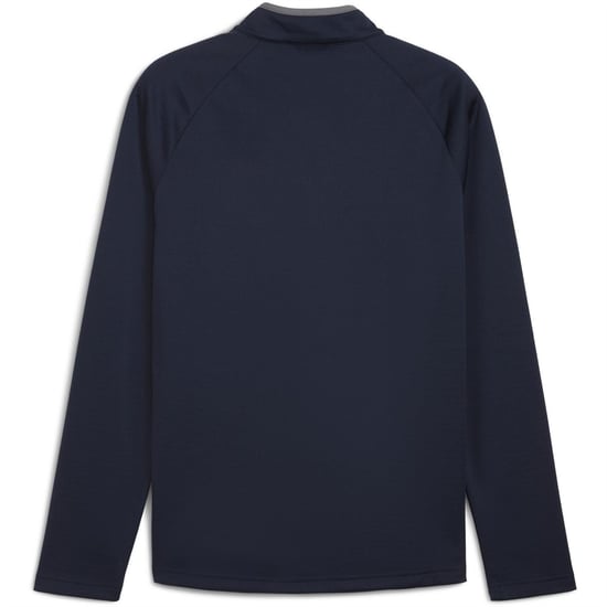 Men's Puma Waffle Fleece Pullover Jumper in Deep Navy - Image 2