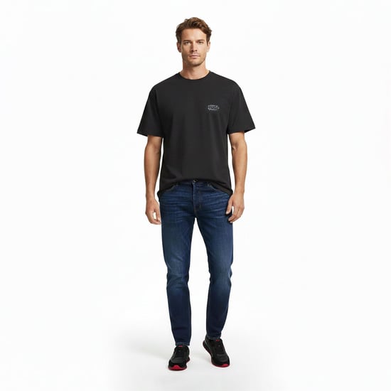 Men's Hugo Spray Tee in Black 001 - Image 6