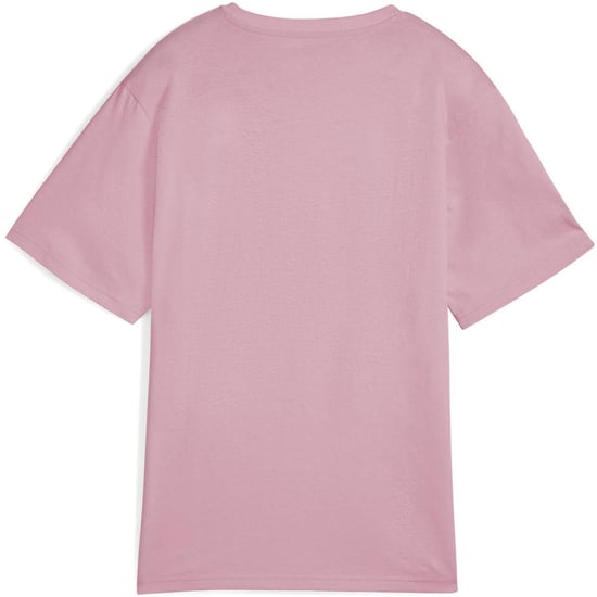 Women's Puma Tape Relaxed T-Shirt in Poised Pink - Image 2