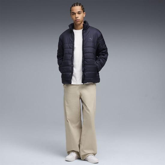 Men's Puma Padded Puffer Jacket in New Navy - Image 5