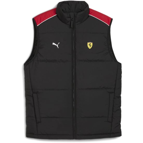 Men's Puma Ferrari Mt7 Padded Gilet in Black - Image 1