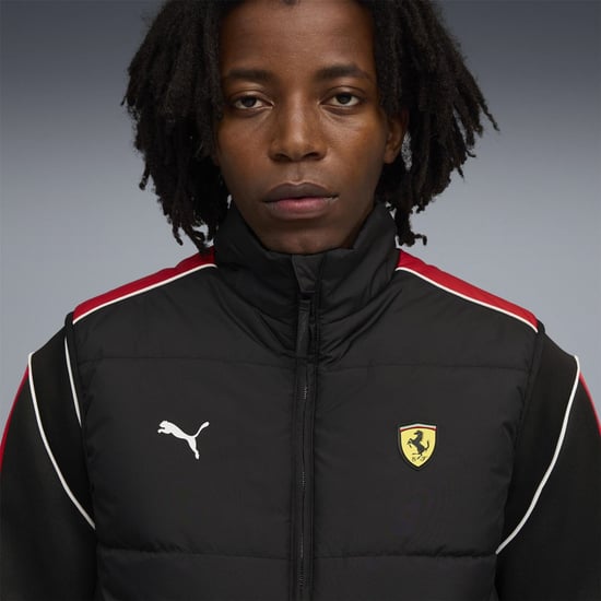 Men's Puma Ferrari Mt7 Padded Gilet in Black - Image 5