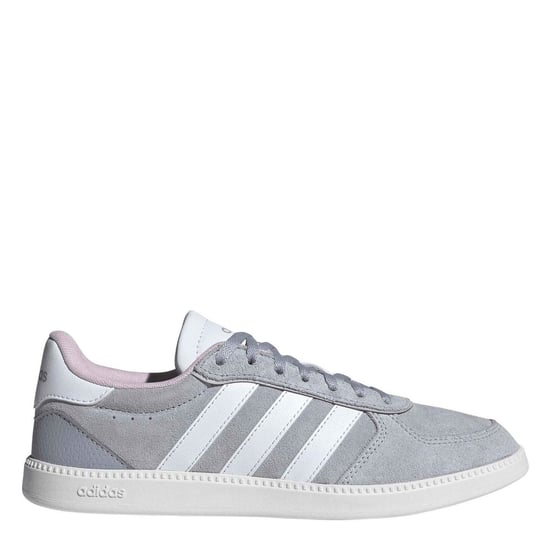 Women's adidas Breaknet Sleek Court Trainers in Halo Silver/Ftw - Image 1