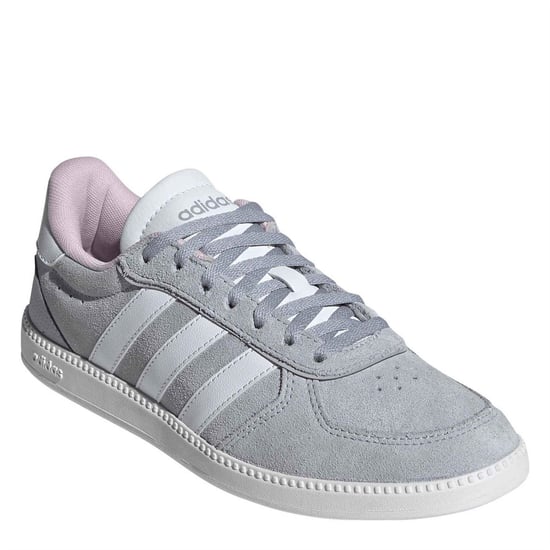 Women's adidas Breaknet Sleek Court Trainers in Halo Silver/Ftw - Image 3