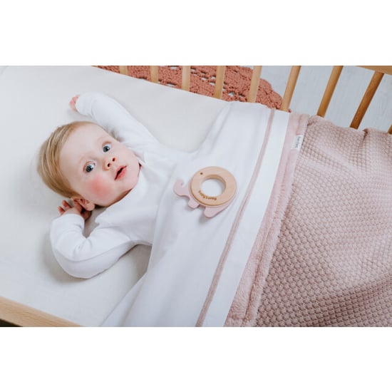 Baby's Only Ledikant laken gebreide bies /wit 120x150 cm 100% - Image 2