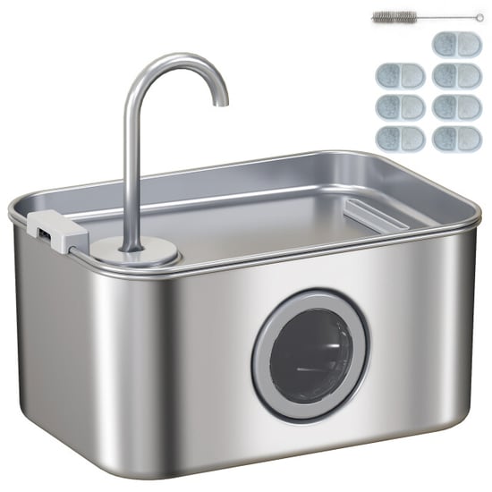 4goodz Kattenfontein 3,2l met stille pomp en actieve koolfilter - Image 1