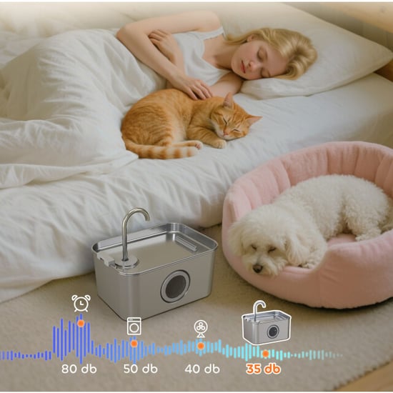 4goodz Kattenfontein 3,2l met stille pomp en actieve koolfilter - Image 6