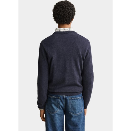 Gant Pullover heren lamswollen trui met v-hals 87312/480 - Image 3