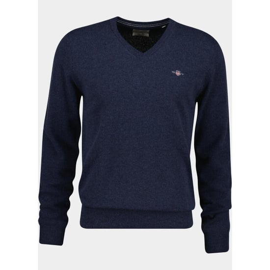 Gant Pullover heren lamswollen trui met v-hals 87312/480 - Image 4