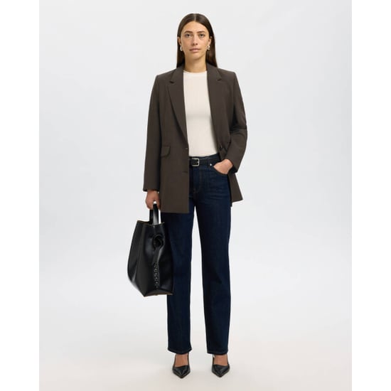 Selected Femme slfrita ls relaxed blazer mel noos 16094205 delicioso - Image 2