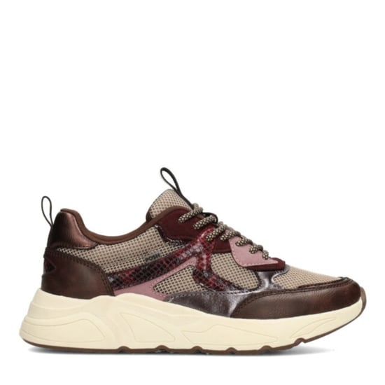 Poelman Ps kiki cherry taupe dk brown lage sneakers dames - Image 4