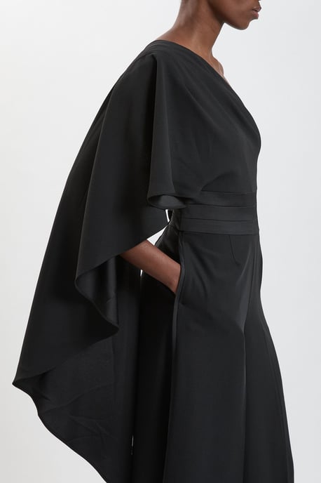 Satin Back Crepe Tailored Jumpsuit - Image 2