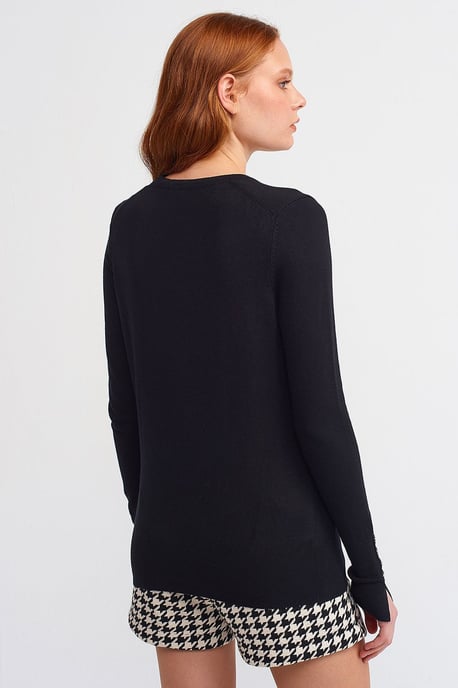 Geribbelde Crew Neck Slim Fit Trui - Image 3