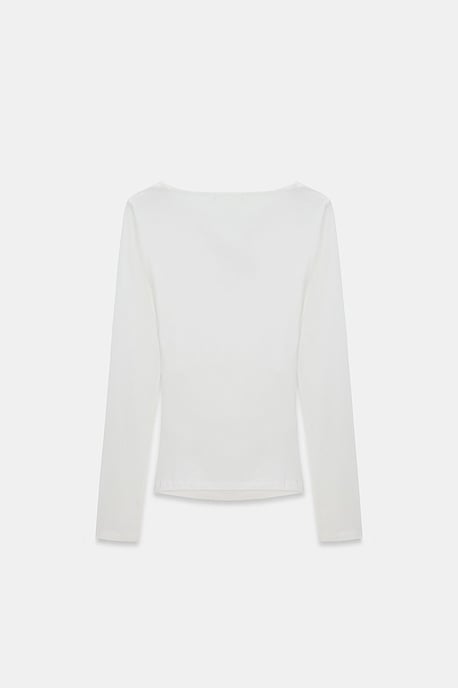 Slim Fit V-hals Gebreide Blouse - Image 6