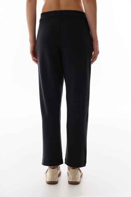 Mid-waist Oversized Straight-leg Jersey Trousers - Image 3