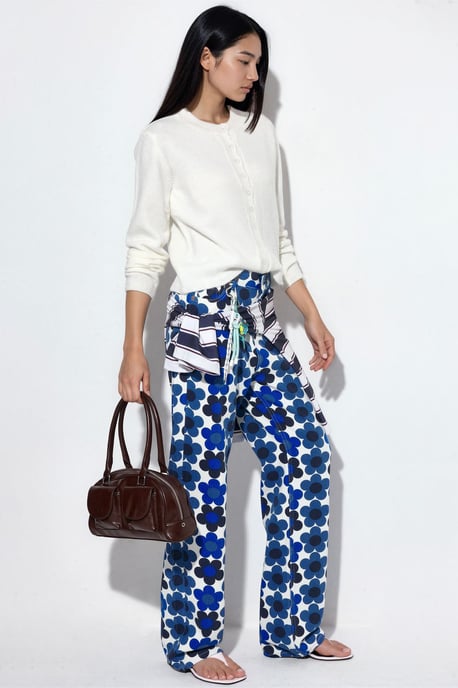 Geribbelde Crew Neck Knopen Cardigan - Image 4