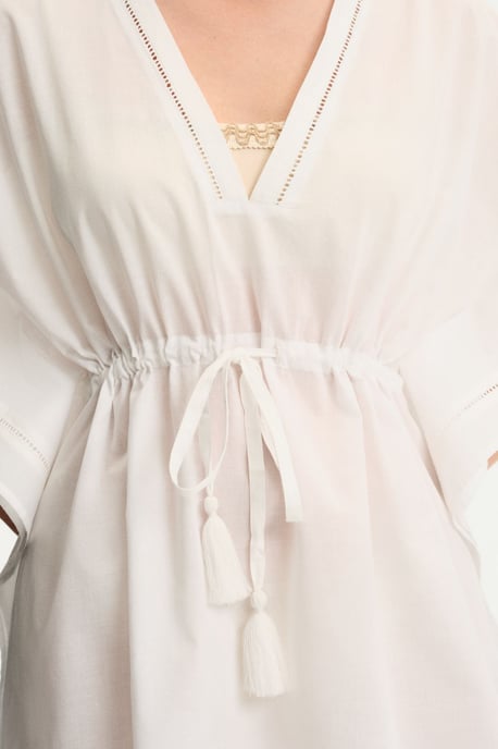 Geborduurde Katoenen Mini Kaftan - Image 4