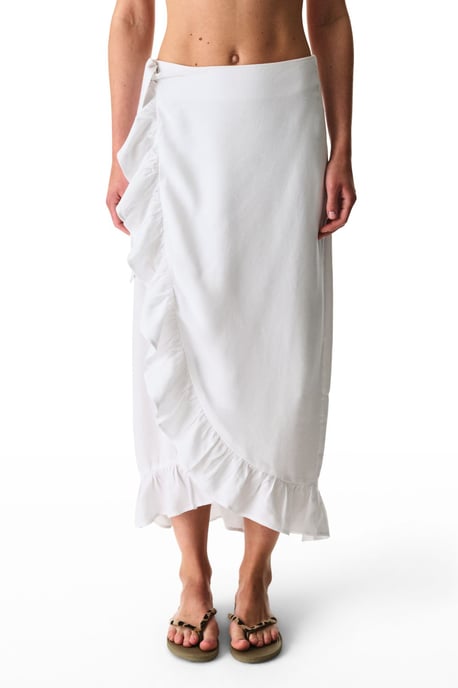 Oversized Cotton Linen Tie-Front Cover-Up - Image 1