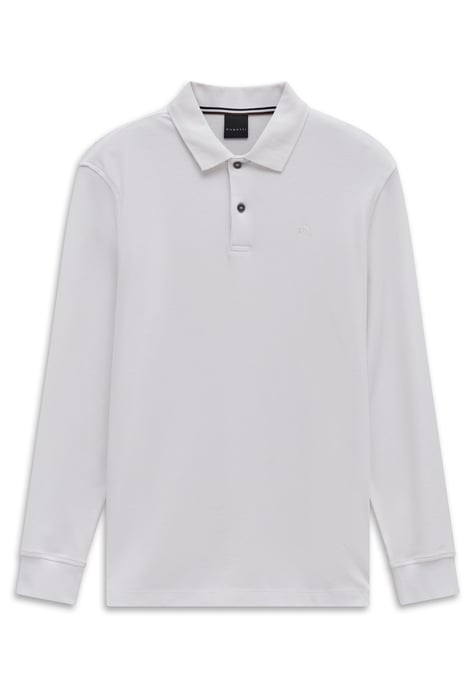Bugatti Herren Polo-shirt van katoen met lange mouwen - Image 1