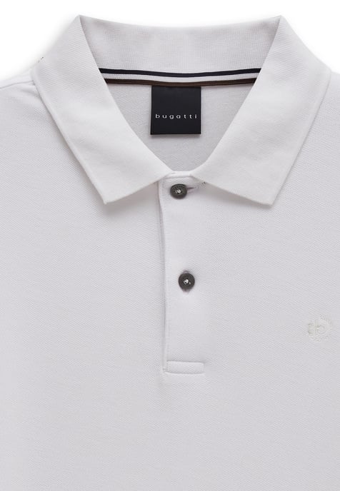 Bugatti Herren Polo-shirt van katoen met lange mouwen - Image 2