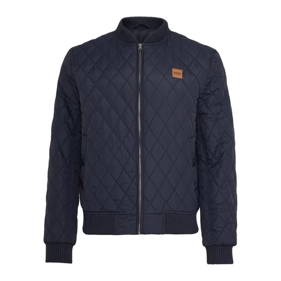 Urban Classics Heren Diamond Nylon Gewatteerd Jasje (Marine) - Image 1