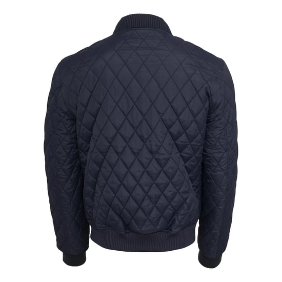 Urban Classics Heren Diamond Nylon Gewatteerd Jasje (Marine) - Image 2