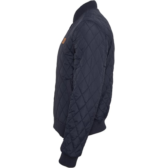 Urban Classics Heren Diamond Nylon Gewatteerd Jasje (Marine) - Image 3
