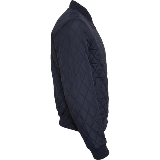 Urban Classics Heren Diamond Nylon Gewatteerd Jasje (Marine) - Image 4