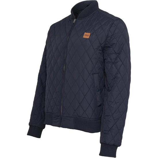 Urban Classics Heren Diamond Nylon Gewatteerd Jasje (Marine) - Image 5