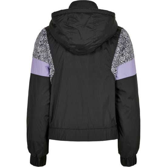 Urban Classics Dames/Dames Zebra print pull over jasje (Zwart) - Image 2