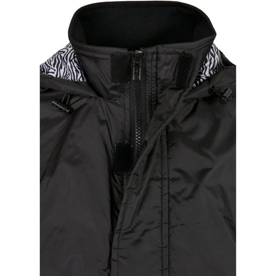 Urban Classics Dames/Dames Zebra print pull over jasje (Zwart) - Image 3