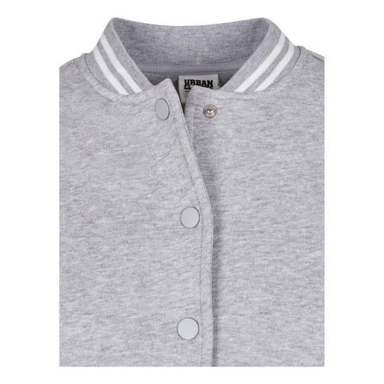 Urban Classics Dames/Dames College Organic Sweat Jacket (Grijs/Wit) - Image 5