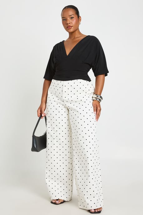 Plus Ruched Bat Wing Top - Image 3
