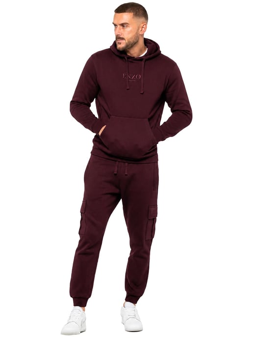 Enzo | Mens Pullover Hoodie Tracksuit Set - Image 1