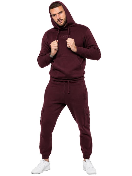 Enzo | Mens Pullover Hoodie Tracksuit Set - Image 4