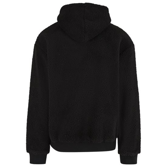 Urban Classics Heren Teddy Fleece Oversized Hoodie (Zwart) - Image 2