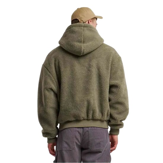 Urban Classics Heren Teddy Fleece Oversized Hoodie (Lichtgroen) - Image 4