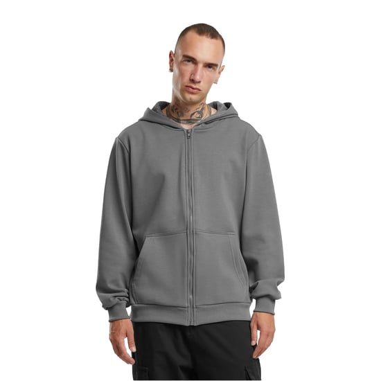 Urban Classics Heren Cozy Full Zip Hoodie (Wolk Grijs) - Image 2