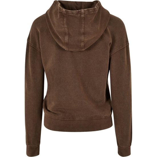 Urban Classics Dames/Dames Geborduurde Badstof Logo Hoodie (Bruin) - Image 3